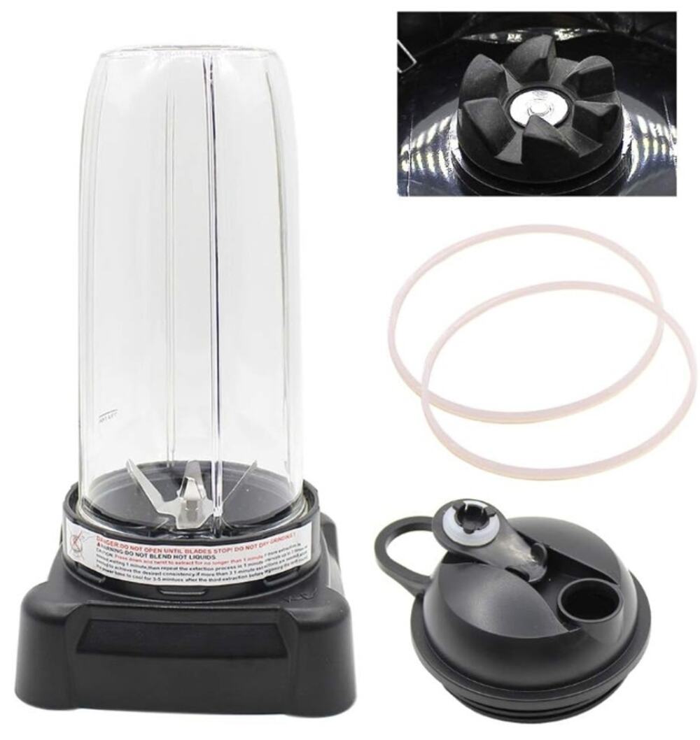 Anbige Ninja Blender BL610 Replacement Extractor Blade Cup Lid Set NEW